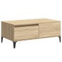 Tavolino Salotto Rovere Sonoma 90x50x36,5 cm Legno Multistrato