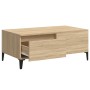 Tavolino Salotto Rovere Sonoma 90x50x36,5 cm Legno Multistrato