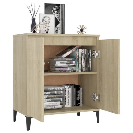 Credenza Rovere Sonoma 60x35x70 cm in Legno Multistrato