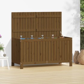 Contenitore da Giardino Miele 121x55x64 cm Legno Massello Pino