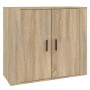 Credenza Rovere Sonoma 80x33x70 cm in Legno Multistrato