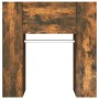 Scaffale da Ingresso Rovere Fumo 97,5x37x99cm Legno Multistrato