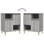 Credenza Grigio Sonoma 60x35x70 cm in Legno Multistrato