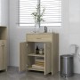 Mobile da Bagno Rovere Sonoma 60x33x80 cm in Legno Multistrato