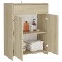 Mobile da Bagno Rovere Sonoma 60x33x80 cm in Legno Multistrato
