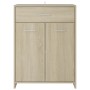 Mobile da Bagno Rovere Sonoma 60x33x80 cm in Legno Multistrato