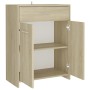 Mobile da Bagno Rovere Sonoma 60x33x80 cm in Legno Multistrato