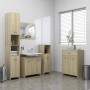 Mobile da Bagno Rovere Sonoma 60x33x80 cm in Legno Multistrato