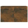 Armadietto a Muro Rovere Fumo 60x36,5x35 cm Legno Multistrato