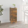 Credenza Rovere Fumo 34,5x34x90 cm in Legno Multistrato