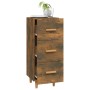 Credenza Rovere Fumo 34,5x34x90 cm in Legno Multistrato