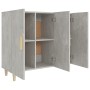 Credenza Grigio Cemento 90x34x80 cm in Legno Multistrato