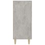 Credenza Grigio Cemento 90x34x80 cm in Legno Multistrato