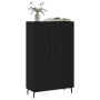 Credenza Nera 69,5x31x115 cm in Legno Multistrato