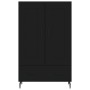 Credenza Nera 69,5x31x115 cm in Legno Multistrato