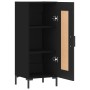 Credenza Nero 34,5x34x90 cm in Legno Multistrato