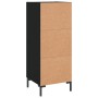 Credenza Nero 34,5x34x90 cm in Legno Multistrato