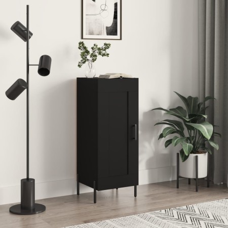 Credenza Nero 34,5x34x90 cm in Legno Multistrato