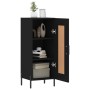 Credenza Nero 34,5x34x90 cm in Legno Multistrato