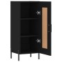 Credenza Nero 34,5x34x90 cm in Legno Multistrato