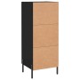 Credenza Nero 34,5x34x90 cm in Legno Multistrato