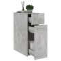 Armadietto da Farmacia Grigio Cemento 20x45,5x60 cm Multistrato