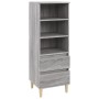 Credenza Grigio Sonoma 40x36x110 cm in Legno Multistrato