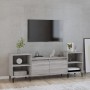 Mobile TV Grigio Sonoma 160x35x55 cm in Legno Multistrato