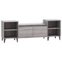 Mobile TV Grigio Sonoma 160x35x55 cm in Legno Multistrato