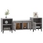 Mobile TV Grigio Sonoma 160x35x55 cm in Legno Multistrato