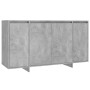 Credenza Grigio Cemento 135x41x75 cm in Truciolato