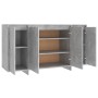 Credenza Grigio Cemento 135x41x75 cm in Truciolato