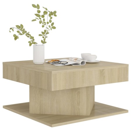 Tavolino da Salotto Rovere Sonoma 57x57x30 cm Legno Multistrato