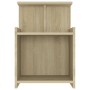 Comodini 2pz Rovere Sonoma 40x35x60 cm in Legno Multistrato