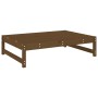 Poggiapiedi da Giardino 120x80 cm Legno Massello di Pino Miele
