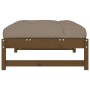 Poggiapiedi da Giardino 120x80 cm Legno Massello di Pino Miele