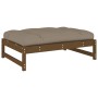 Poggiapiedi da Giardino 120x80 cm Legno Massello di Pino Miele