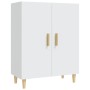 Credenza Bianca 70x34x90 cm in Legno Multistrato