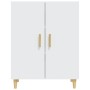 Credenza Bianca 70x34x90 cm in Legno Multistrato