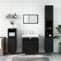 Mobile da Bagno Nero 58x33x60 cm in Legno Multistrato